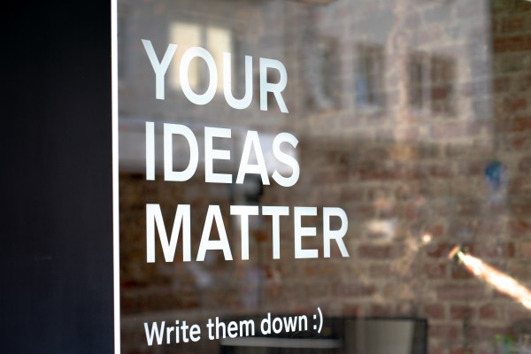 Your ideas matter - unsplash