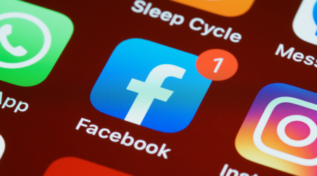 Facebook icoon op gsm