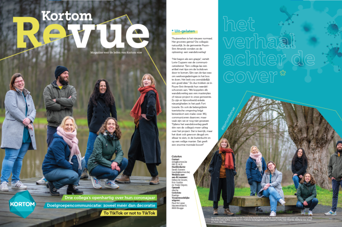 coverconcept van Kortom Revue: verhaal achter de cover op de eerste pagina