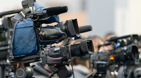 Camera, pers, journalist