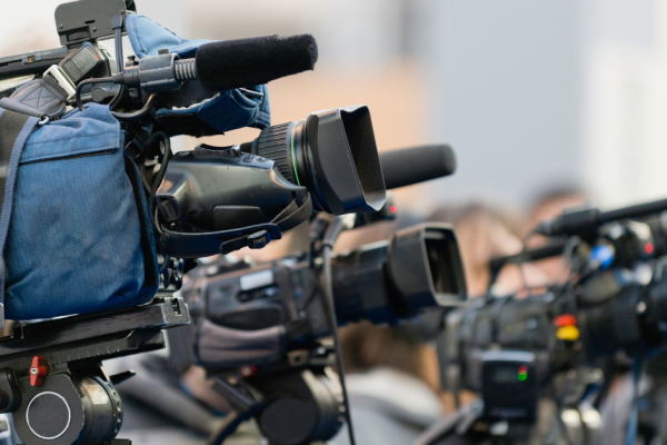 Camera, pers, journalist