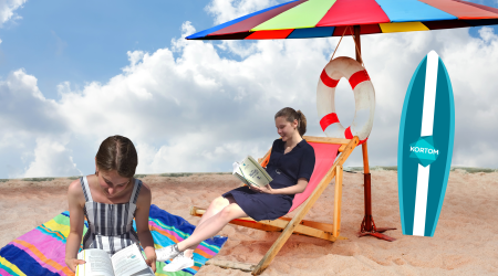 Ymke en Marthe aan het strand - Canva