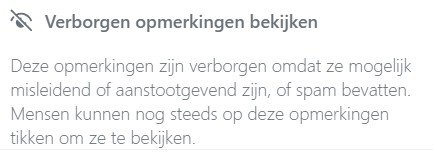 Verborgen opmerkingen mnm
