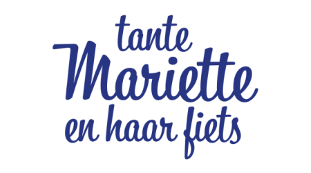 Tante Mariette en haar fiets logo