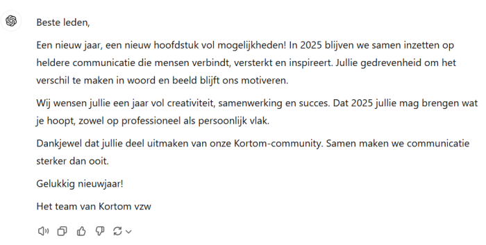 Tekst ChatGPT